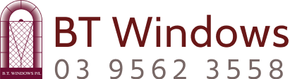 BT Window Logo and contact number 03 9562 3558