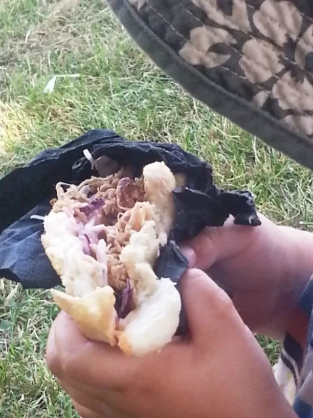 pulled pork roll at Bodfest