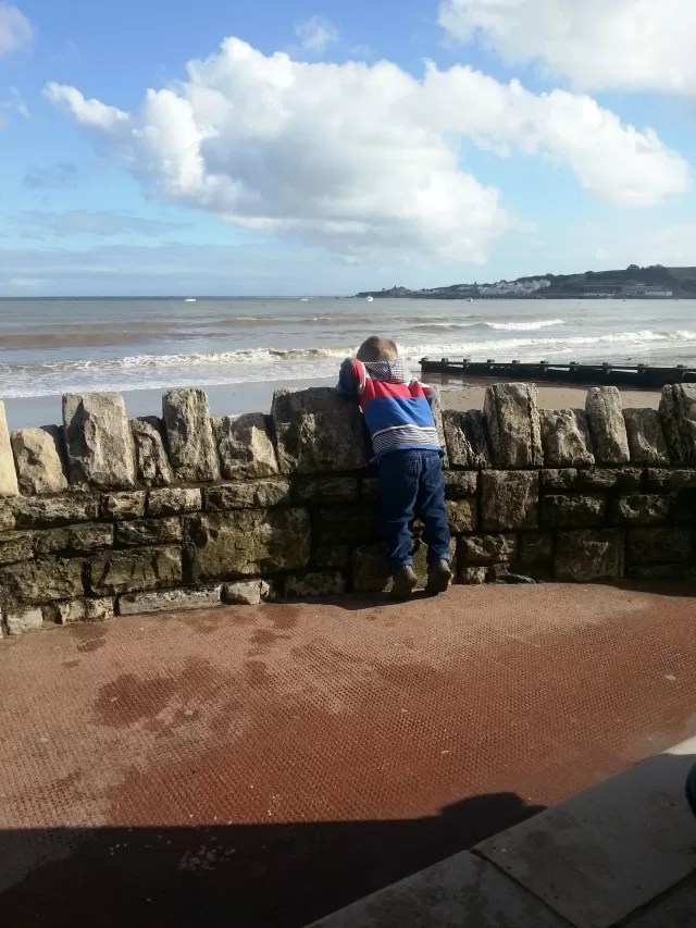seeing the sea at Swanage