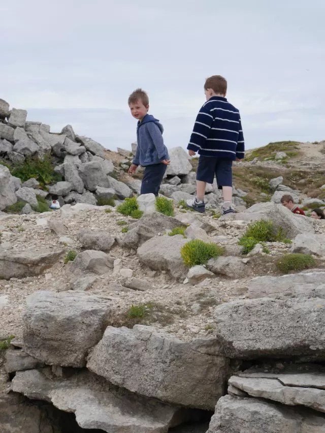 Exploring the rocks at Portland