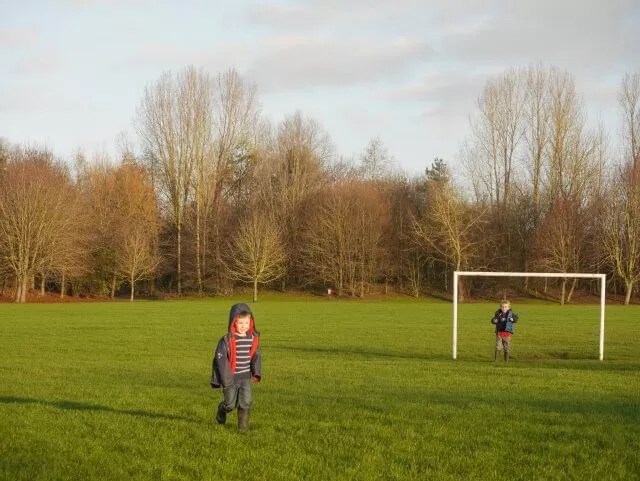 playing football without a ball