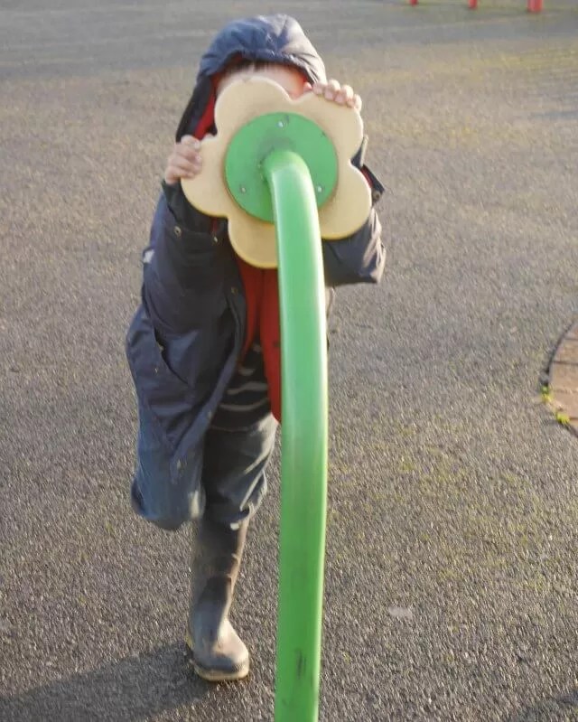 talking down the playground flower
