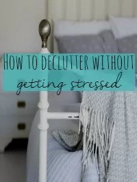 declutter without being stressed