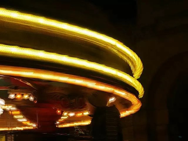 on the carousel