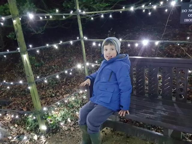taking a rest in the light tunnel