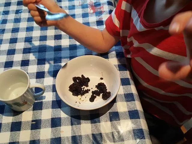 leftover christmas pudding in a bowl