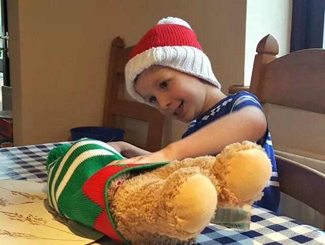 playing with santa and elf ha