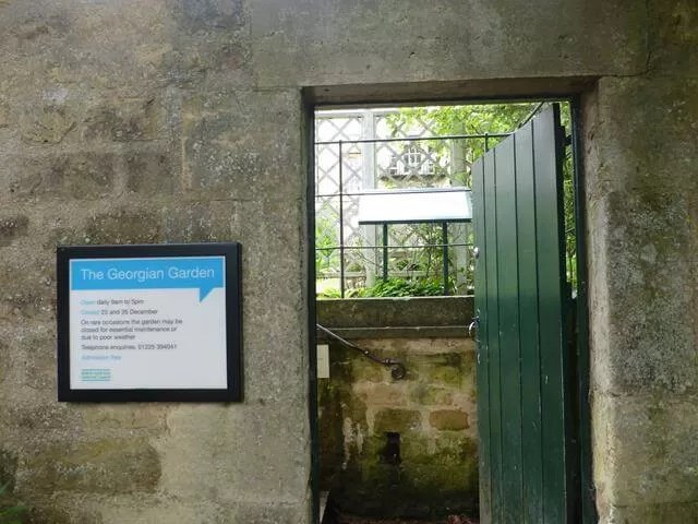 into the georgian garden.