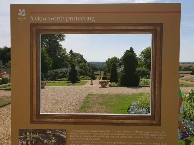 view through the frame