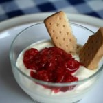 lemon and raspberry fool.