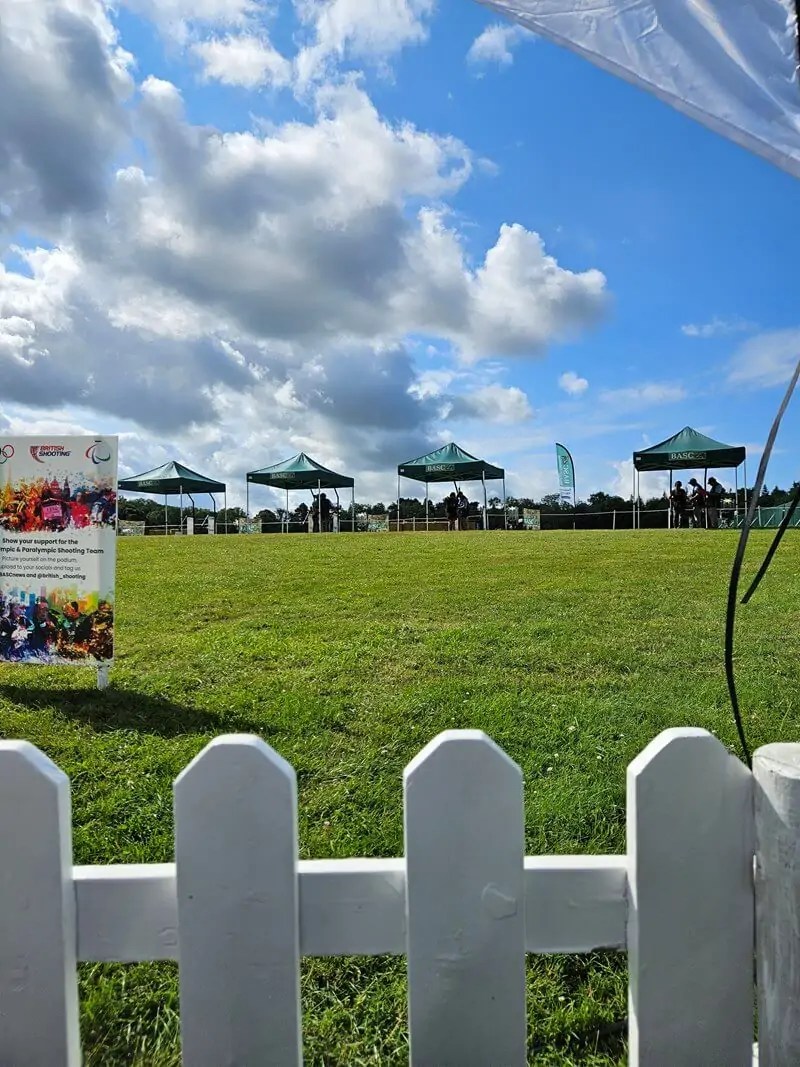 overlooking the clayshooting stands