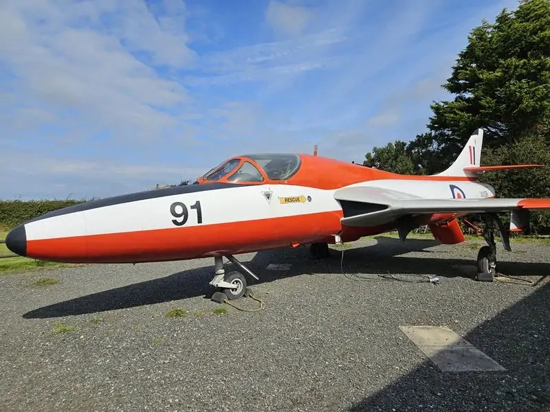 old light aircraft on display