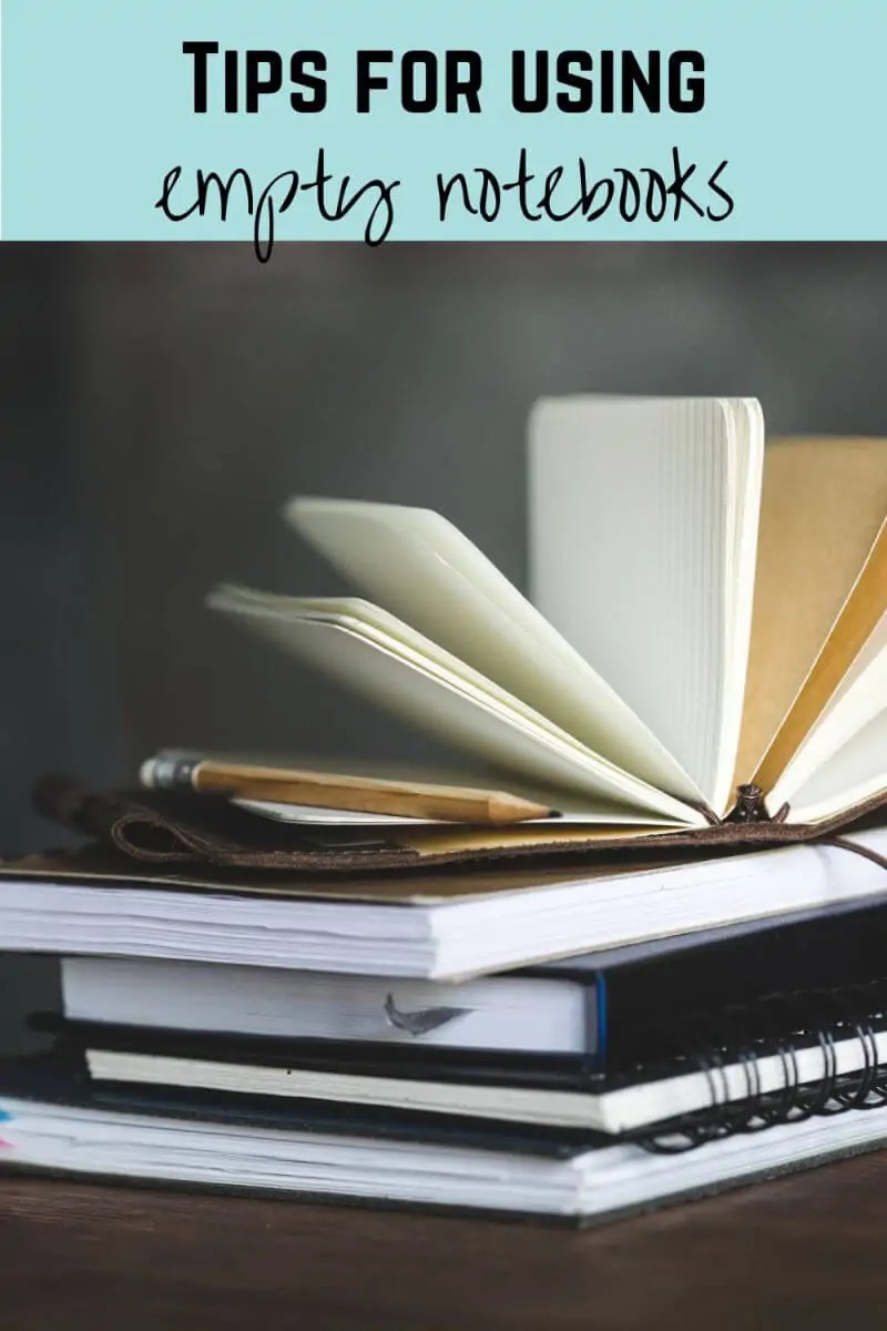tips for using empty notebooks