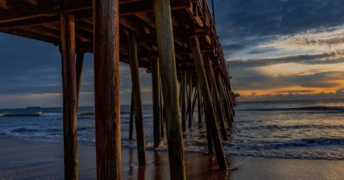 coastal virginia at sunset