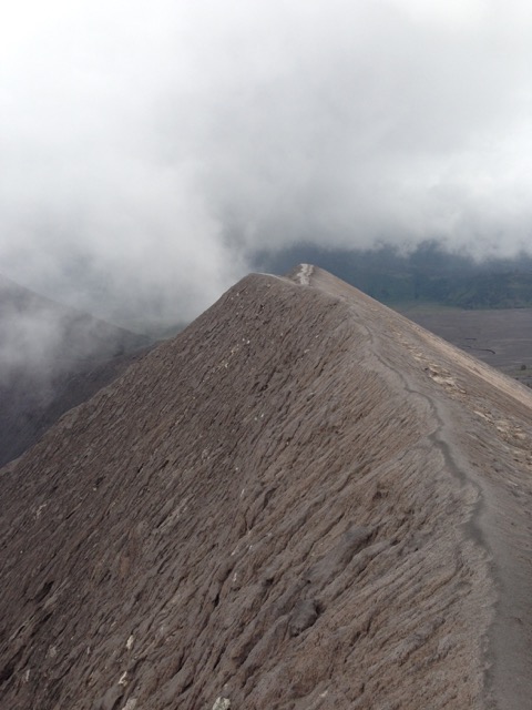 The path on the ridge of Bromo