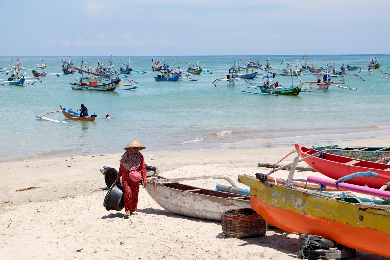 Jimbaran's fisherman's bay & market