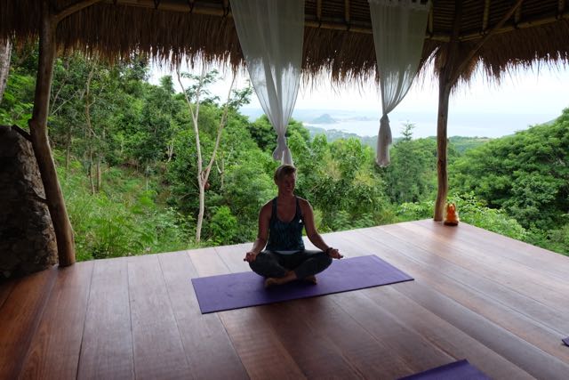 Yoga with magnificent views