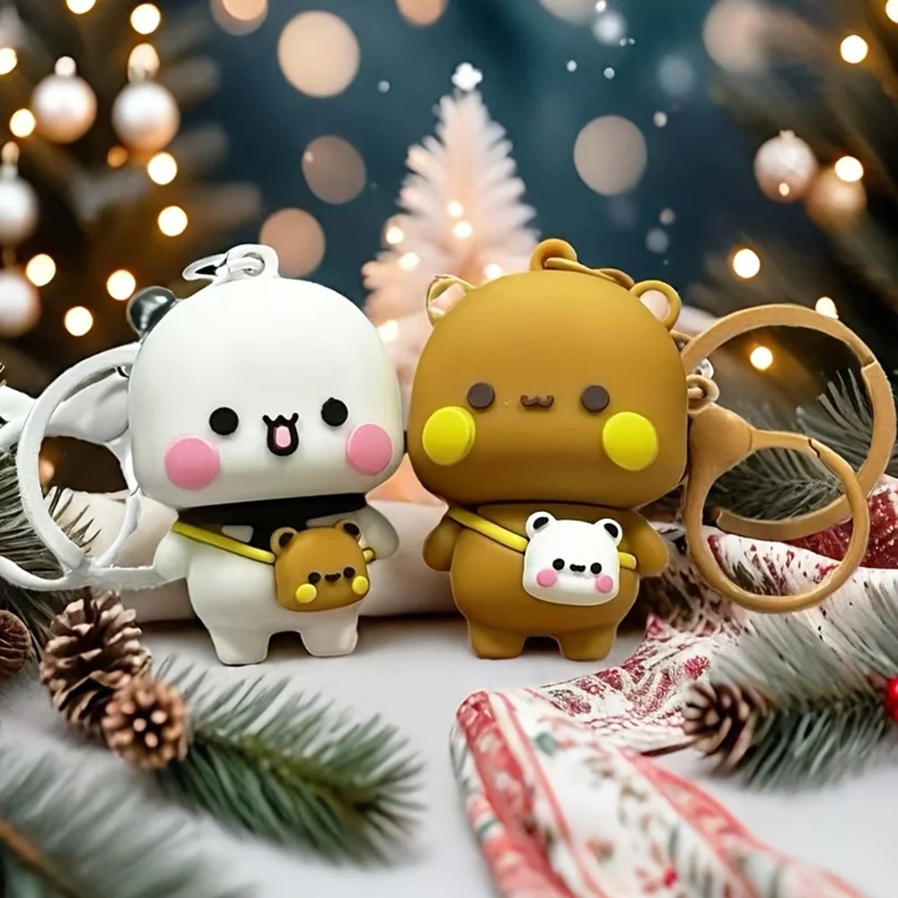 Panda Bubu and Yier Keychain