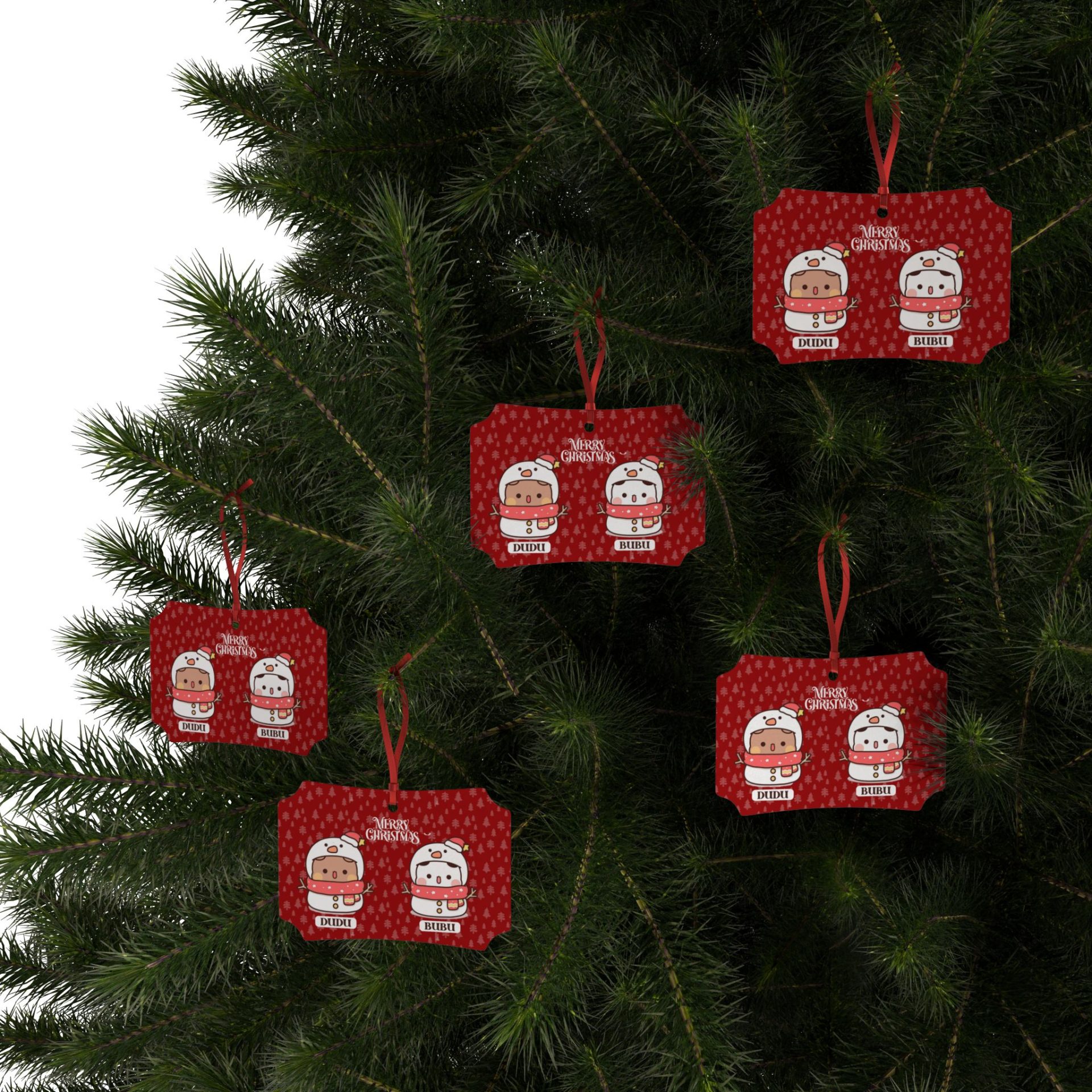Bubu Dudu Christmas Aluminum ornament