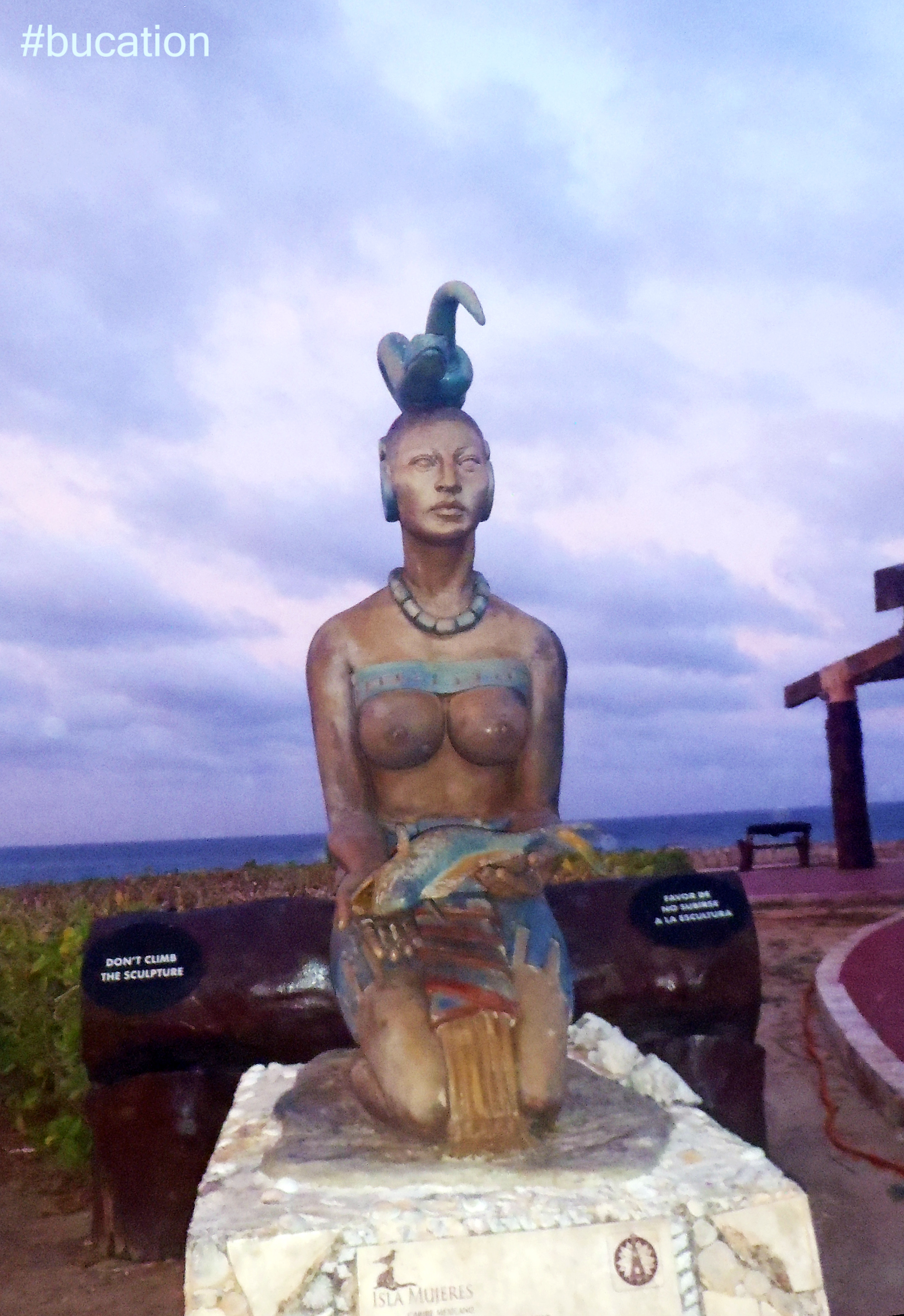 A sculpture dedicated to the Mayan Goddess Ixchel, Goddess of Moon, Fertility, Love and Medicine