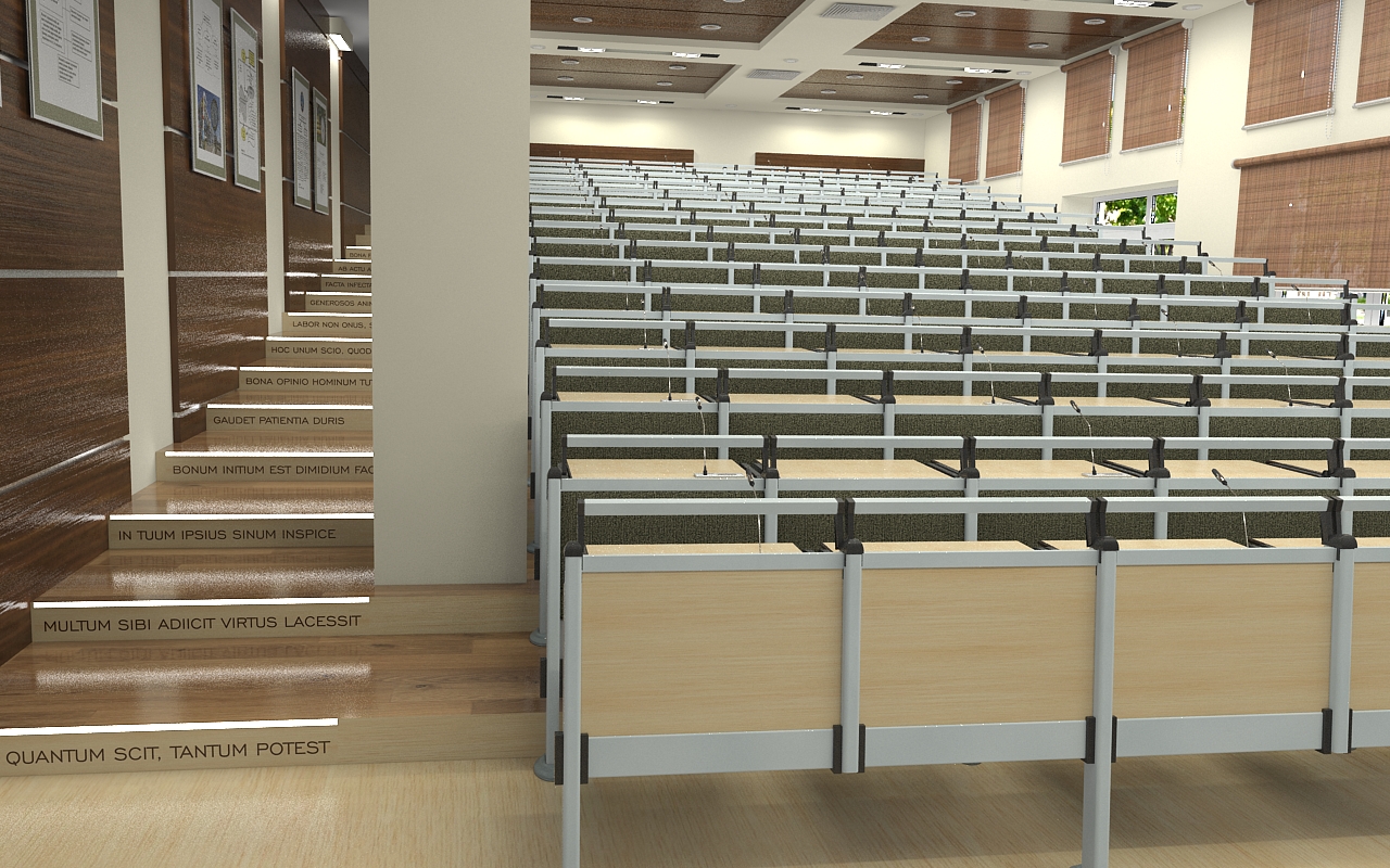Парты для лекционной аудитории 02