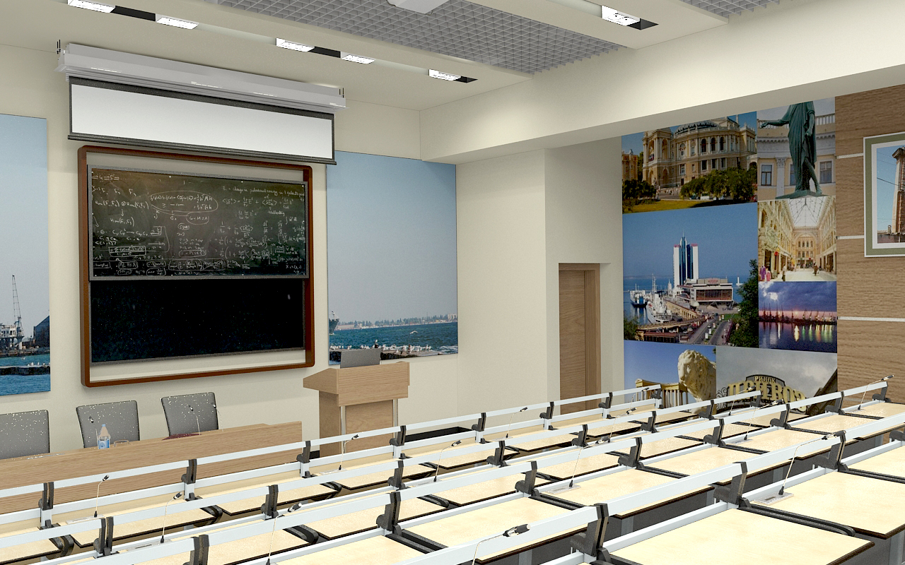Дизайн лекционной аудитории.
