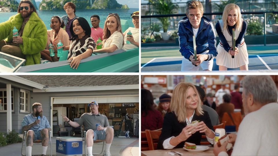 Sample of four ads from Super Bowl LIX