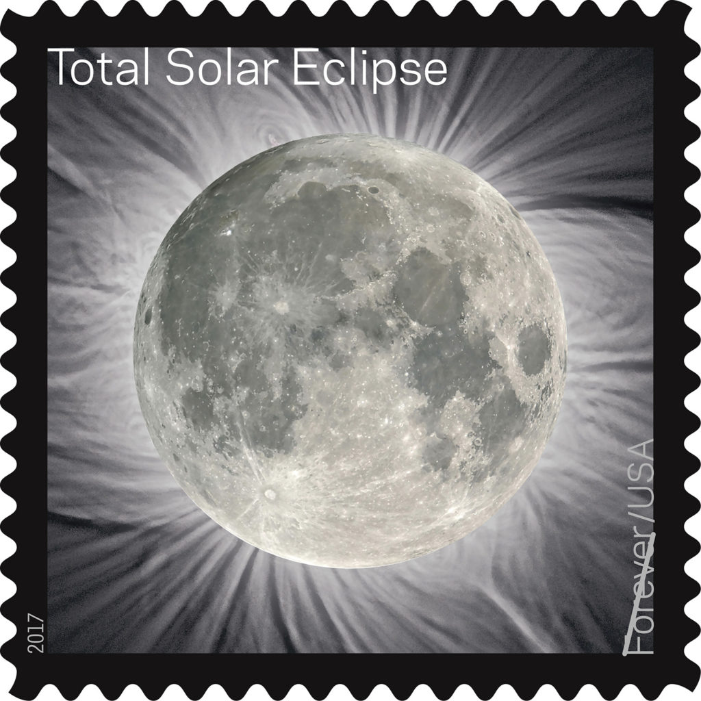 Solar eclipse Postage stamp Buckrail - Jackson Hole, news