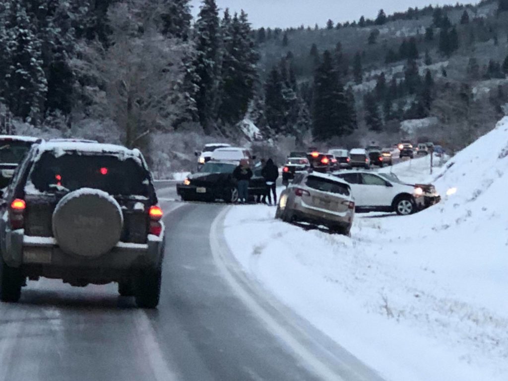 SNAPPED: Wreck on Idaho side of Teton Pass Sport utility vehicle Jeep Buckrail - Jackson Hole, news
