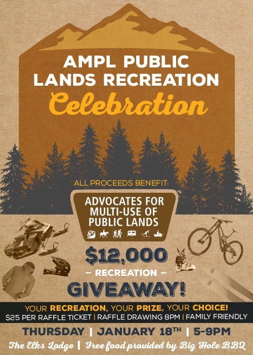 Party with a huge prize: AMPL Recreation Celebration Poster Flyer Buckrail - Jackson Hole, news