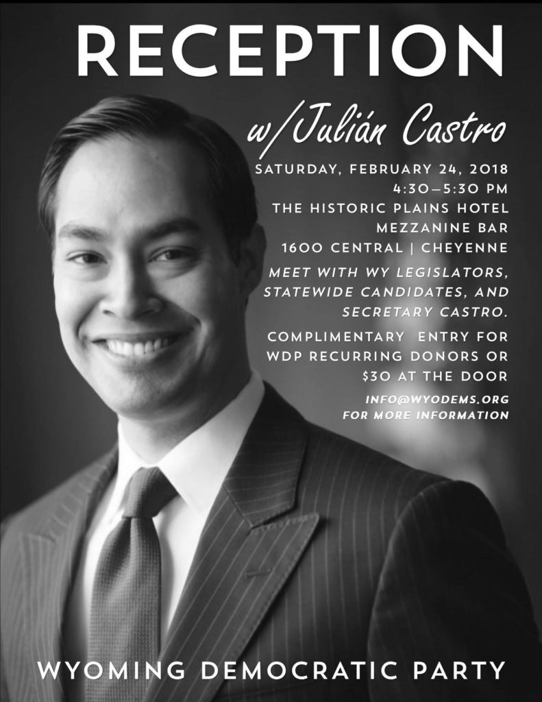Democrat shindig this weekend sells out fast, training sessions full Julián Castro United States Buckrail - Jackson Hole, news