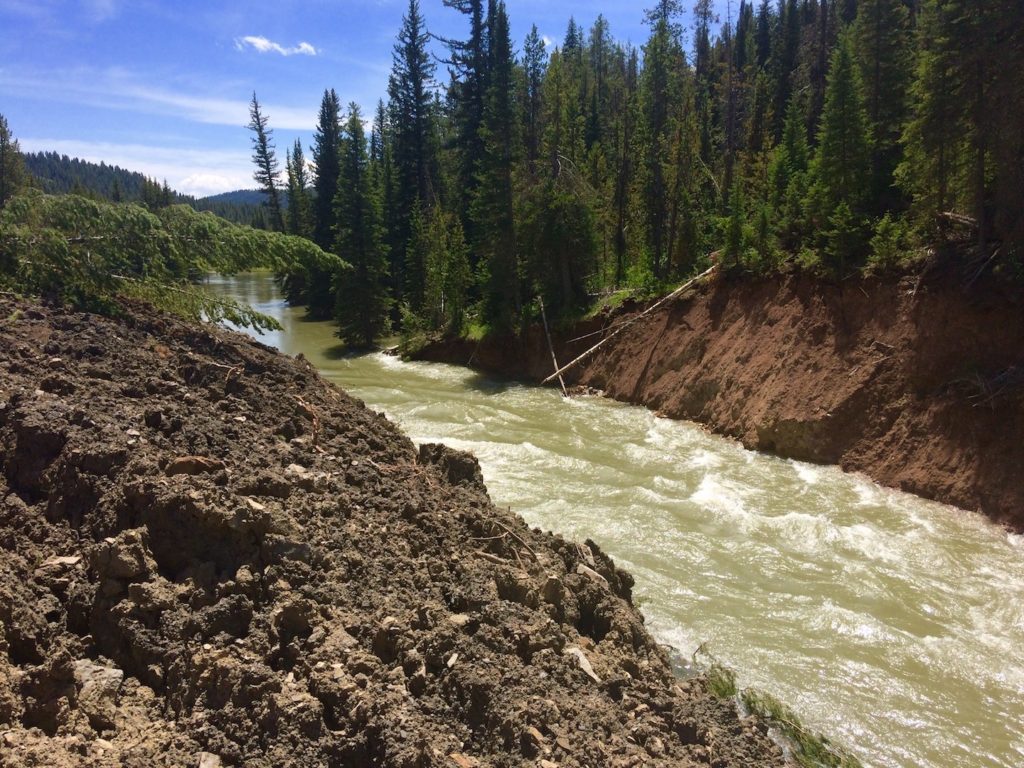 Greys now fully open, bypass around slide is ready Greys River Alpine Buckrail - Jackson Hole, news