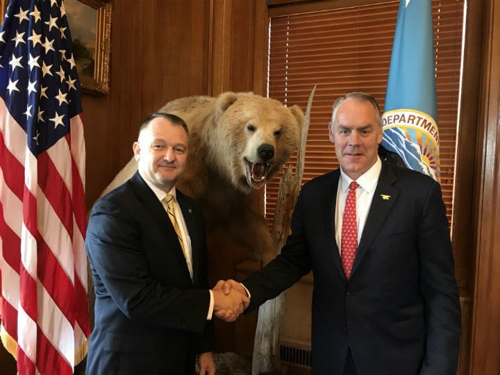 Cam Sholly named new Yellowstone superintendent Dan Wenk Ryan Zinke Buckrail - Jackson Hole, news