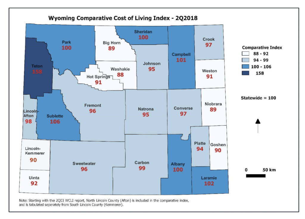 Cost of Living creeping upward in Wyoming, skyrocketing in Teton County