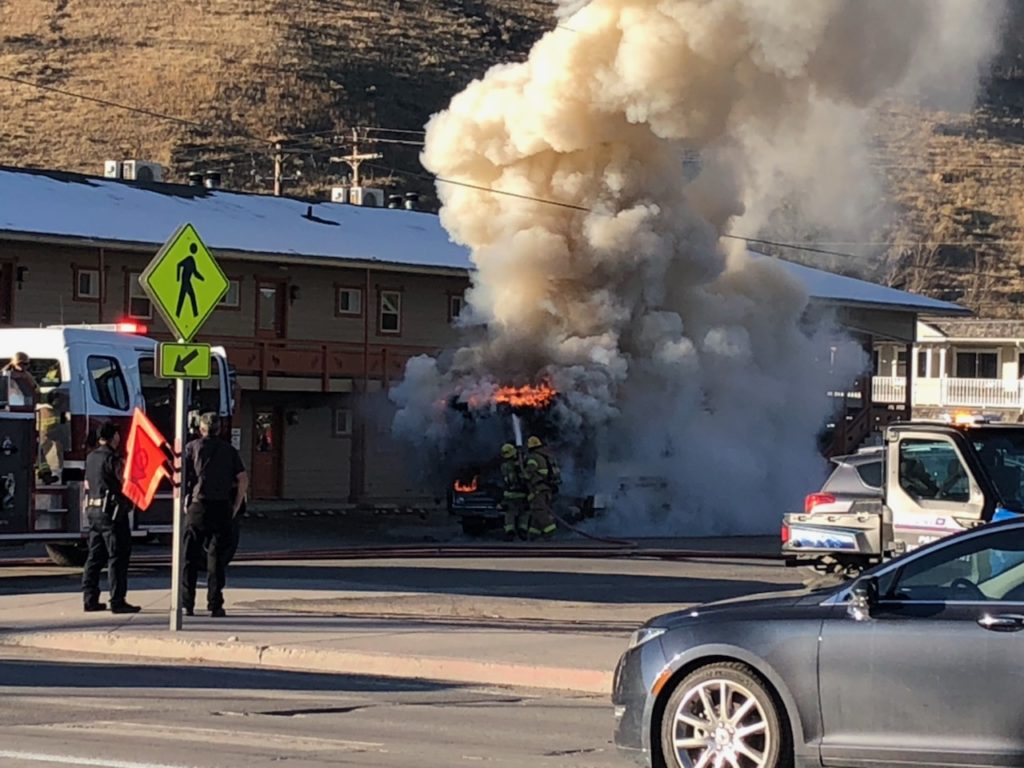 No one was hurt in the blaze that first responders extinguished within minutes. (JH Fire/EMS)