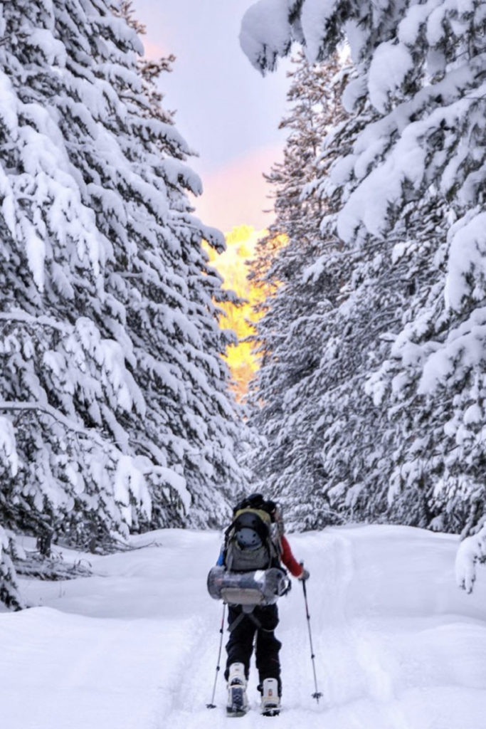 Inbound trek toward the Commissary Ridge Yurt. Photo: Stephen Williams
