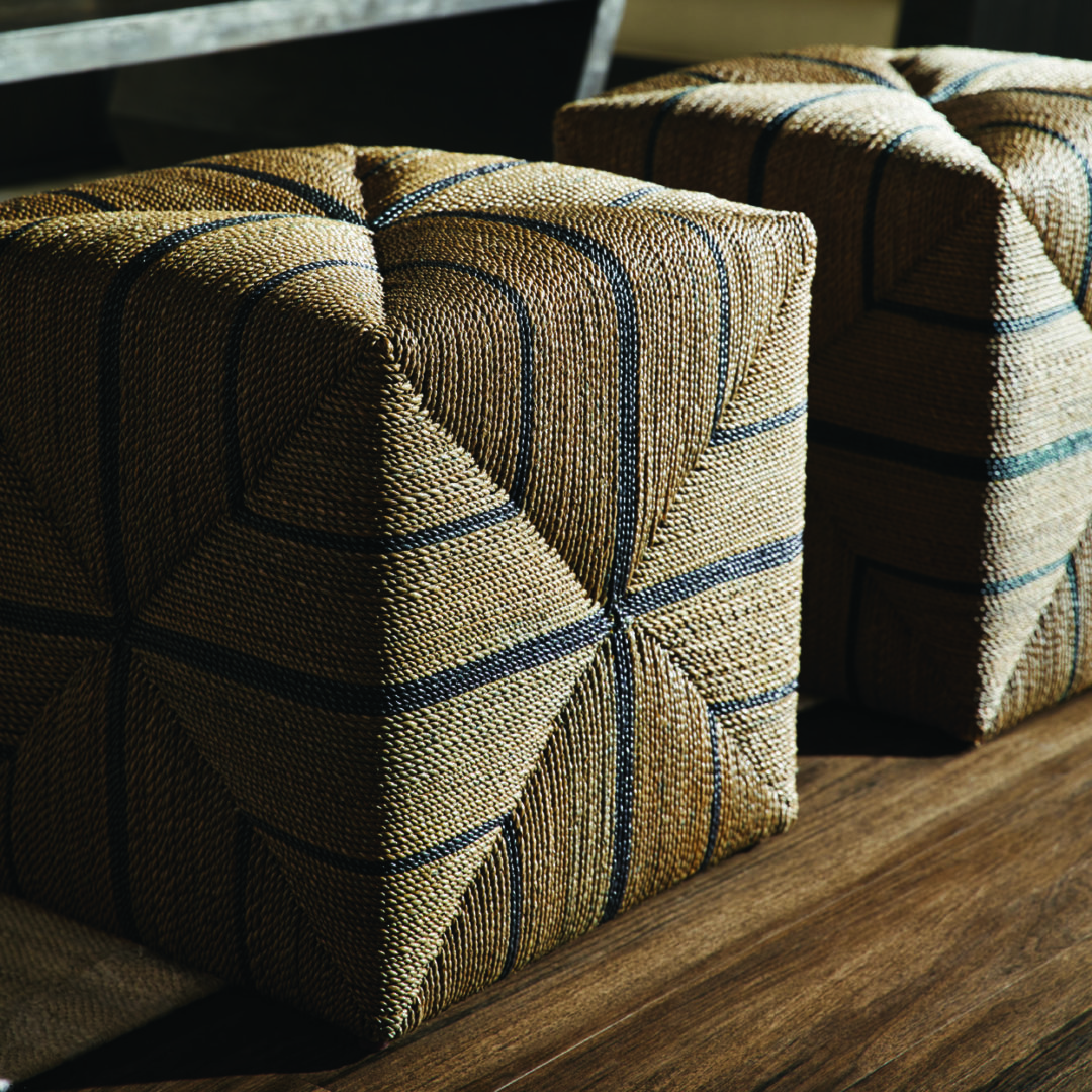 Palecek Rope Square Ottoman Retail $935, Sale Price $467.50 (Courtesy of Palecek)