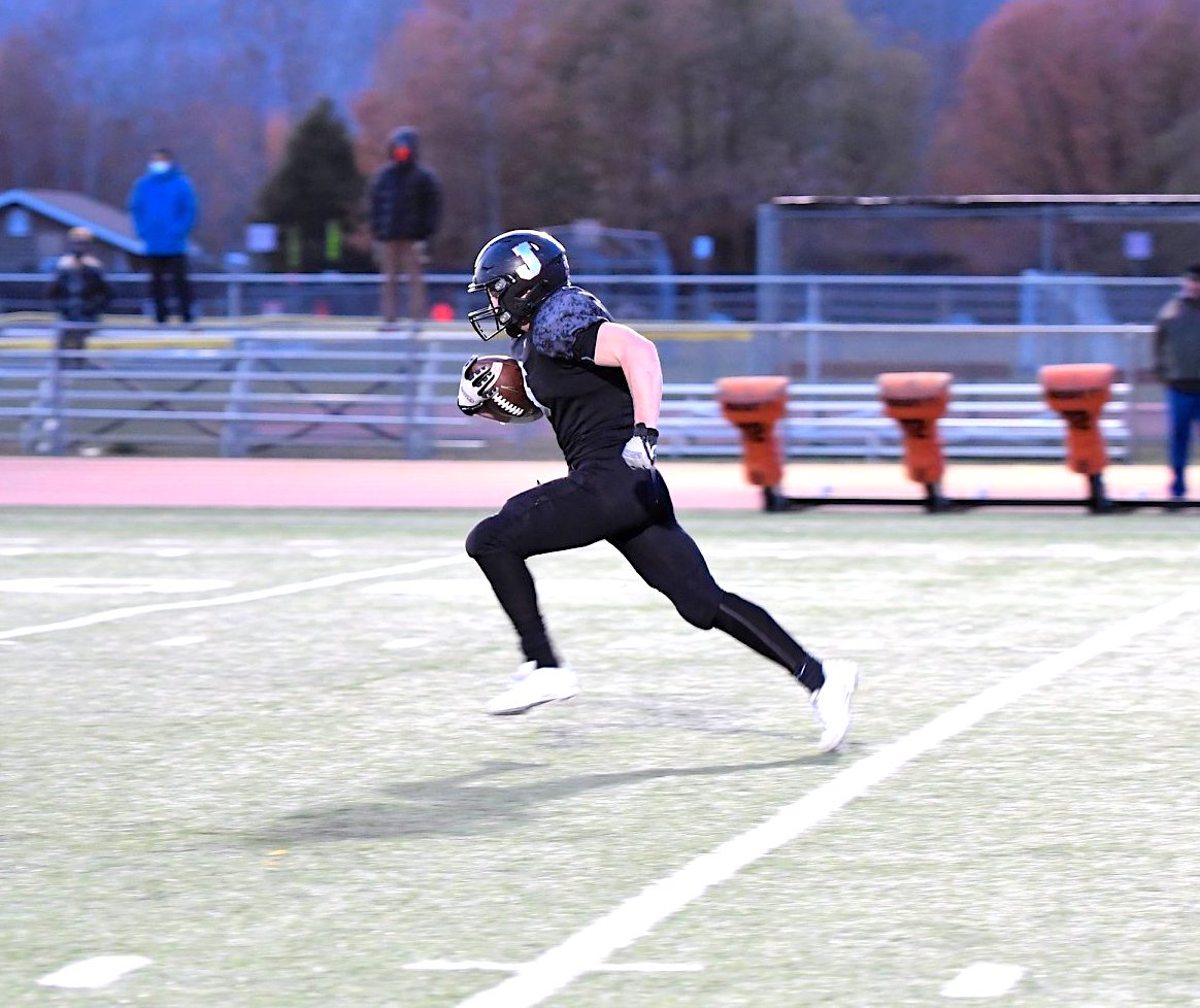 Clancy Meagher brings a little of everything to the Broncs. The fullback adds a nice change of pace to Brody Hasenack's running style. On defense, Meagher is a sure-tackling outside linebacker. He's also the only Bronc to return a kick for a touchdown this season. Photo: Tammy Urkoski Griebel
