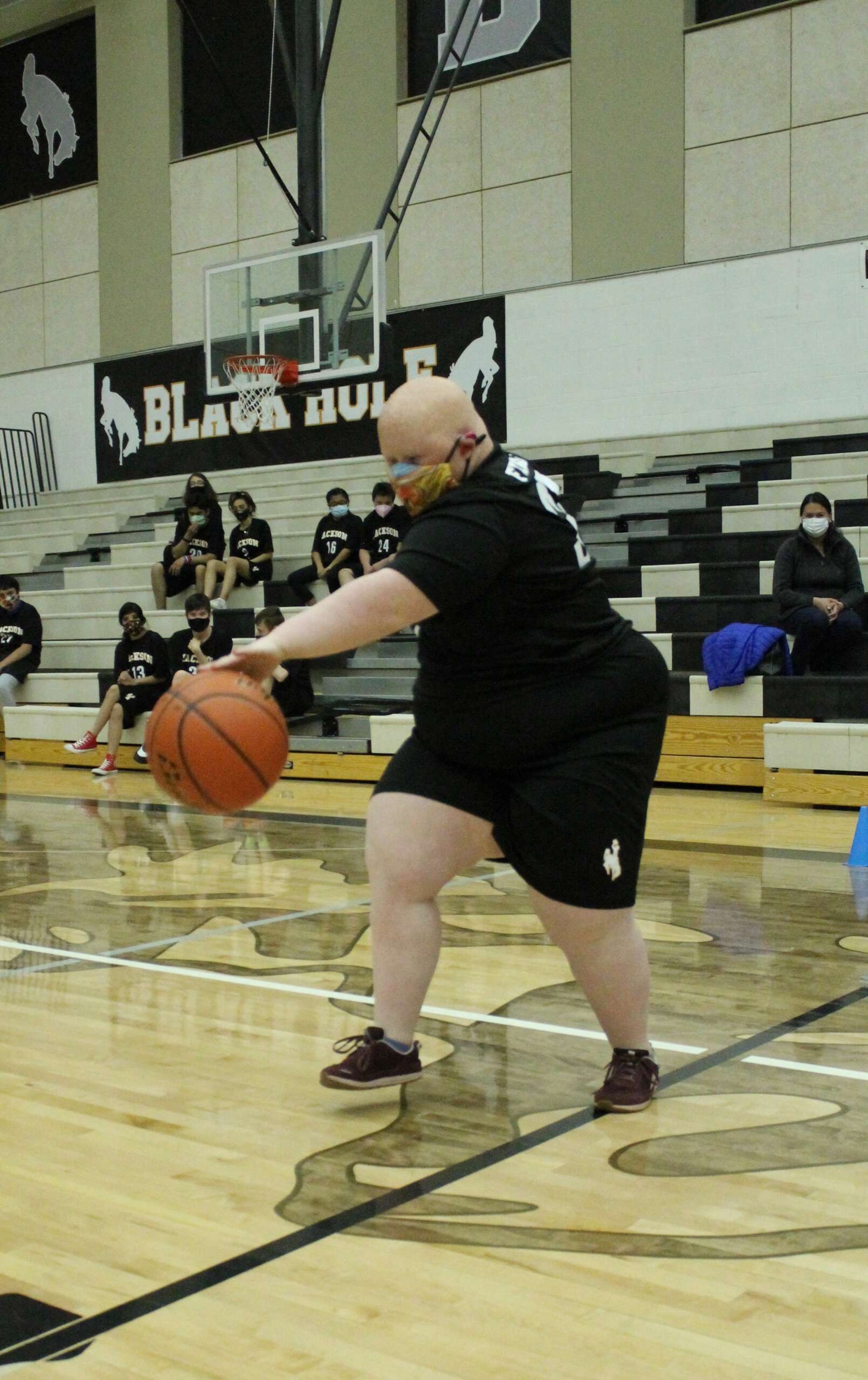 Belle Fralin competes in the dribbling competition. Photo: TCSD