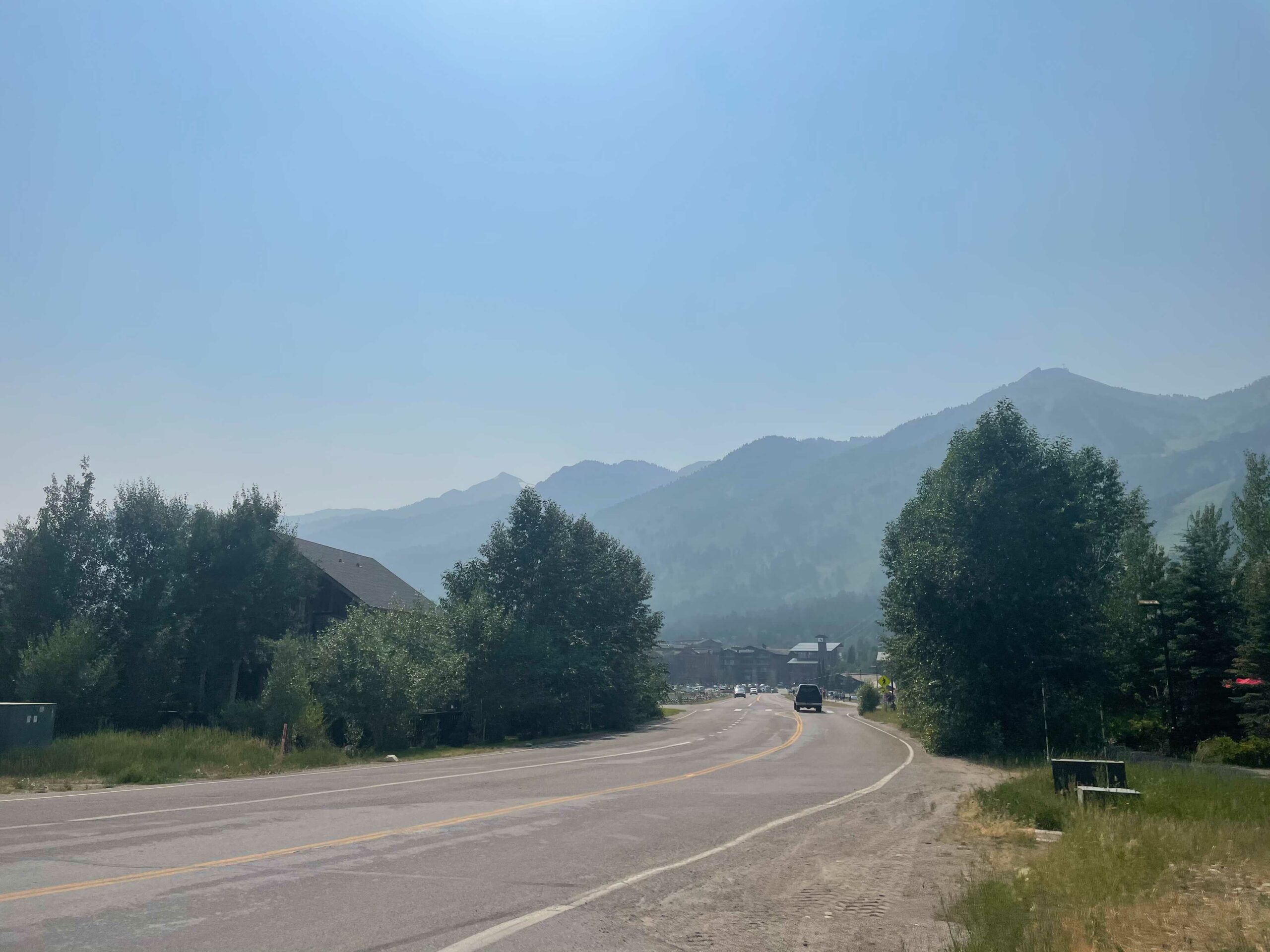 Apres Vous Road in Teton Village.