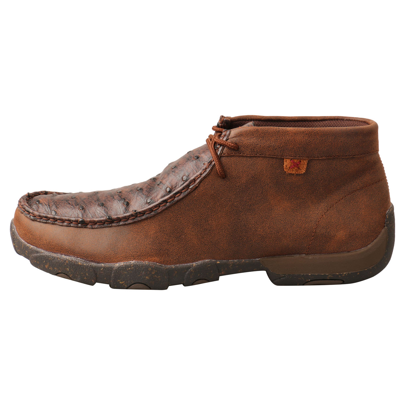 MDM0087 / Men's Ostrich Driving Moc - Bucksworth Western Wear