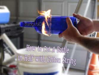 bottle cut wine string bottles reuse half chimes fire wind glass using budget101 into crafts diy candles cutting plunge tequila