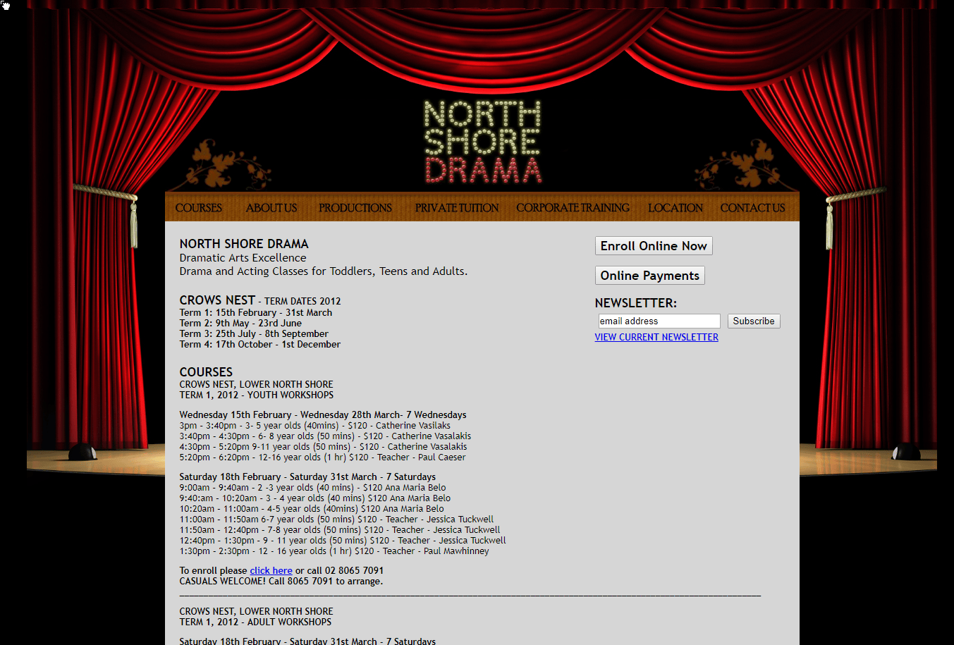 North Shore Drama – Design 1