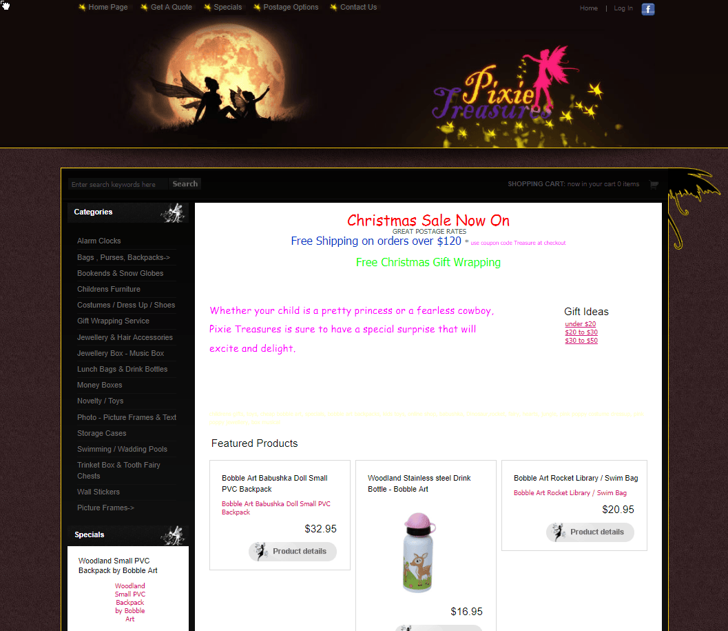 Pixie Treasures – Design 1