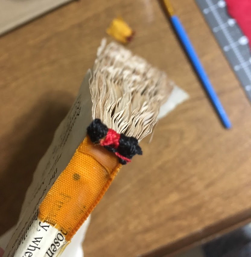 headband attached to text block