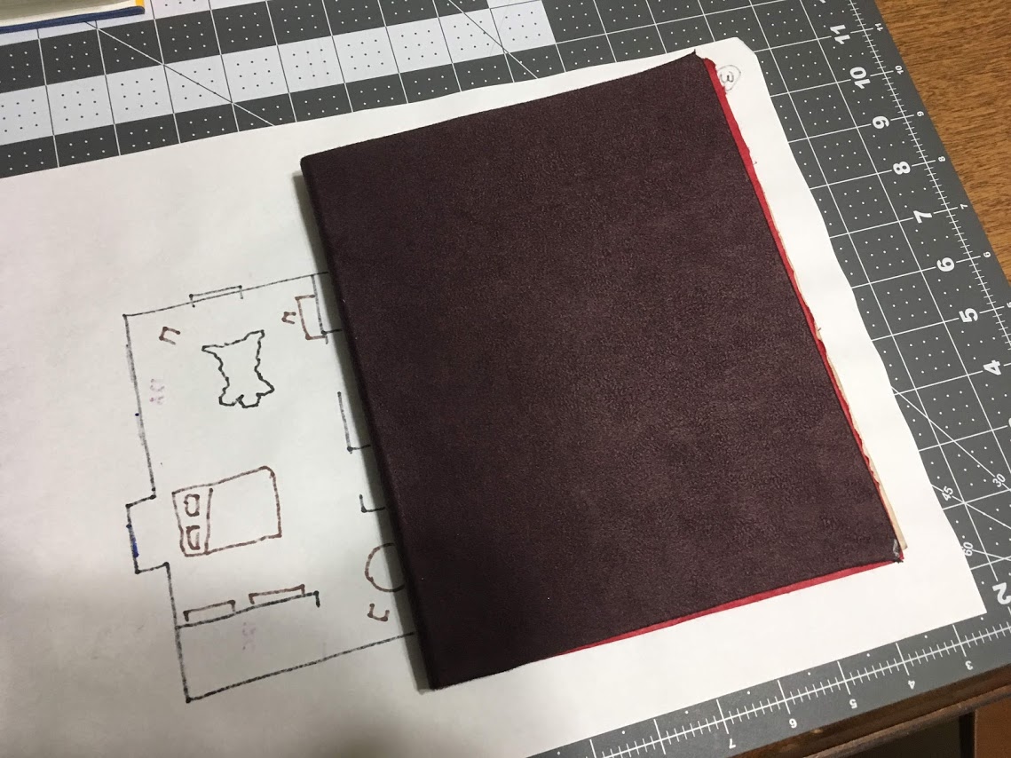 Cover glued to text block