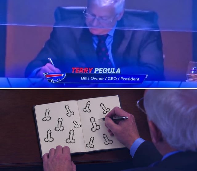Terry taking notes