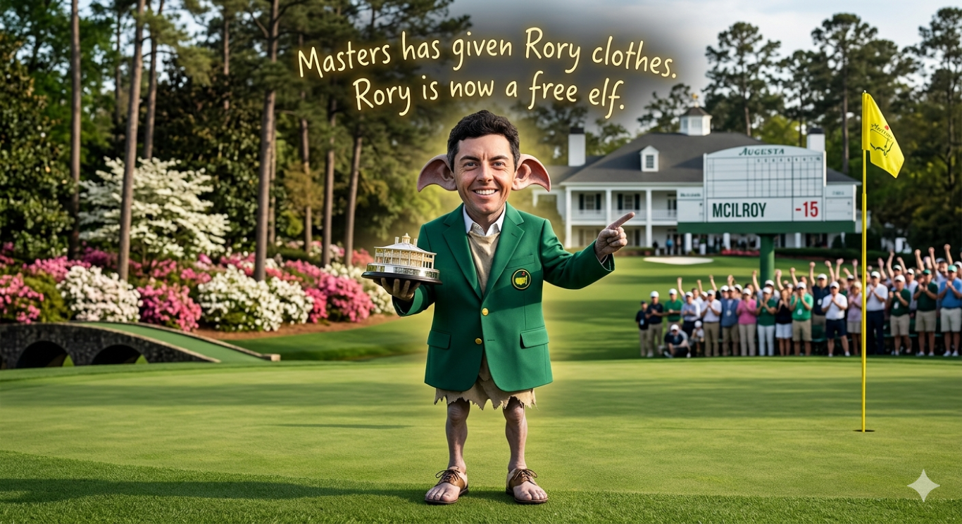 Masters has given Rory clothes!
