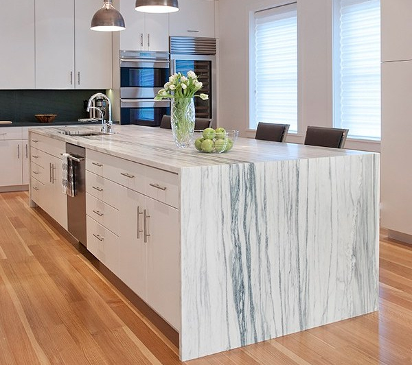 Kitchen countertop: material - Montclair Danby Vein Cut Marble
