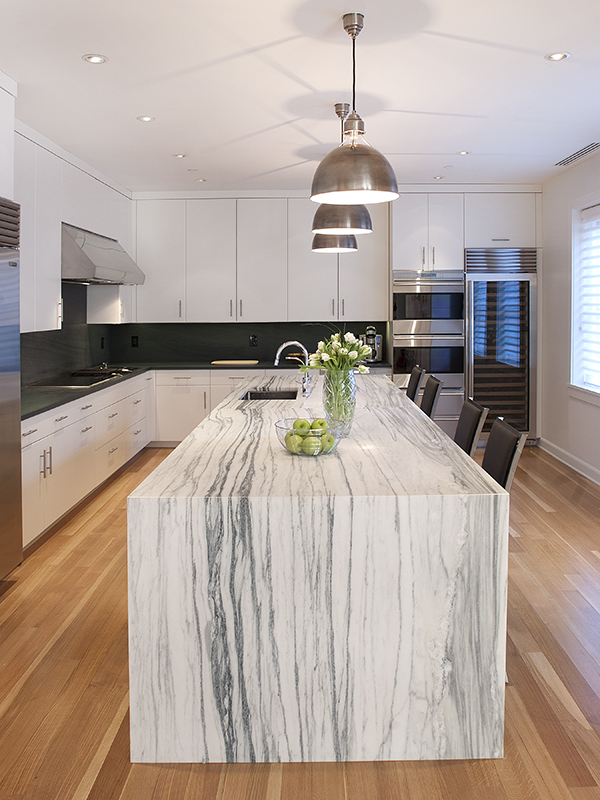 Montclair Danby Vein Cut Marble kitchen countertop
